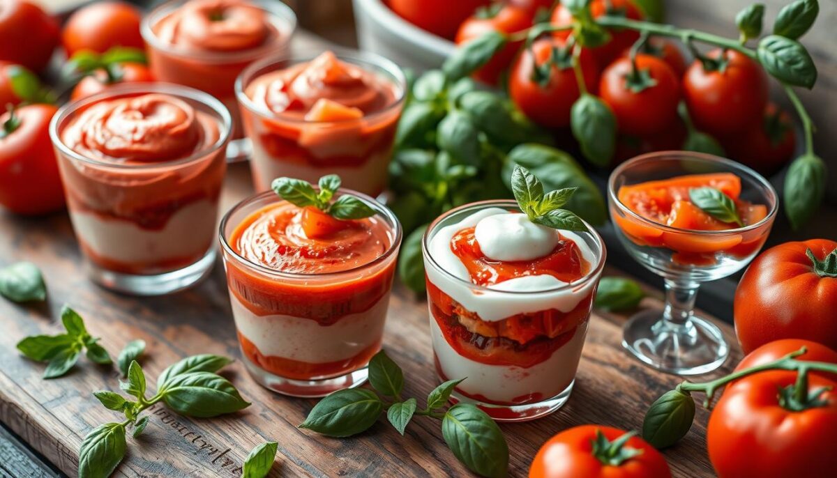 No-bake tomato desserts