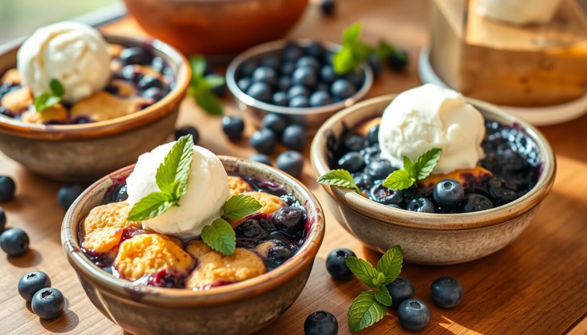 blueberry cobbler serving ideas