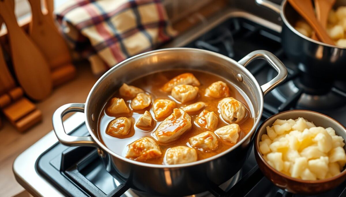 chicken and gravy reheating