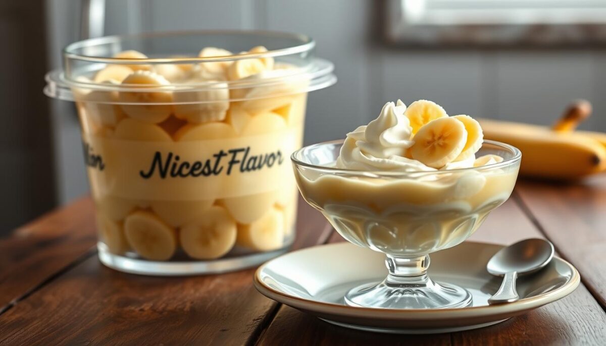 serving and storing banana pudding